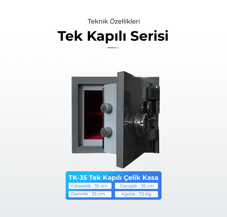 Tek Kapılı Çelik Kasa